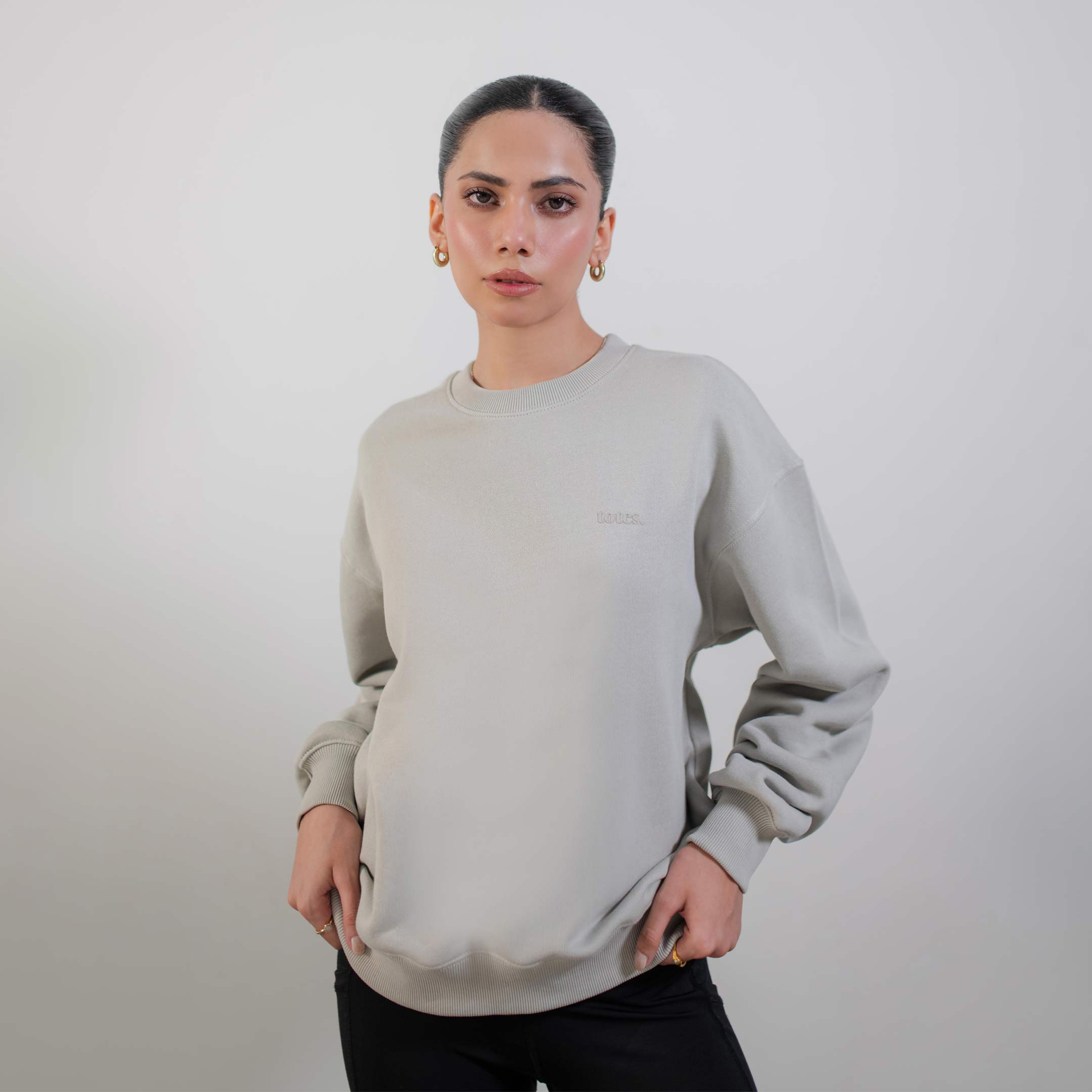 Sand Drop Shoulder Sweatshirt