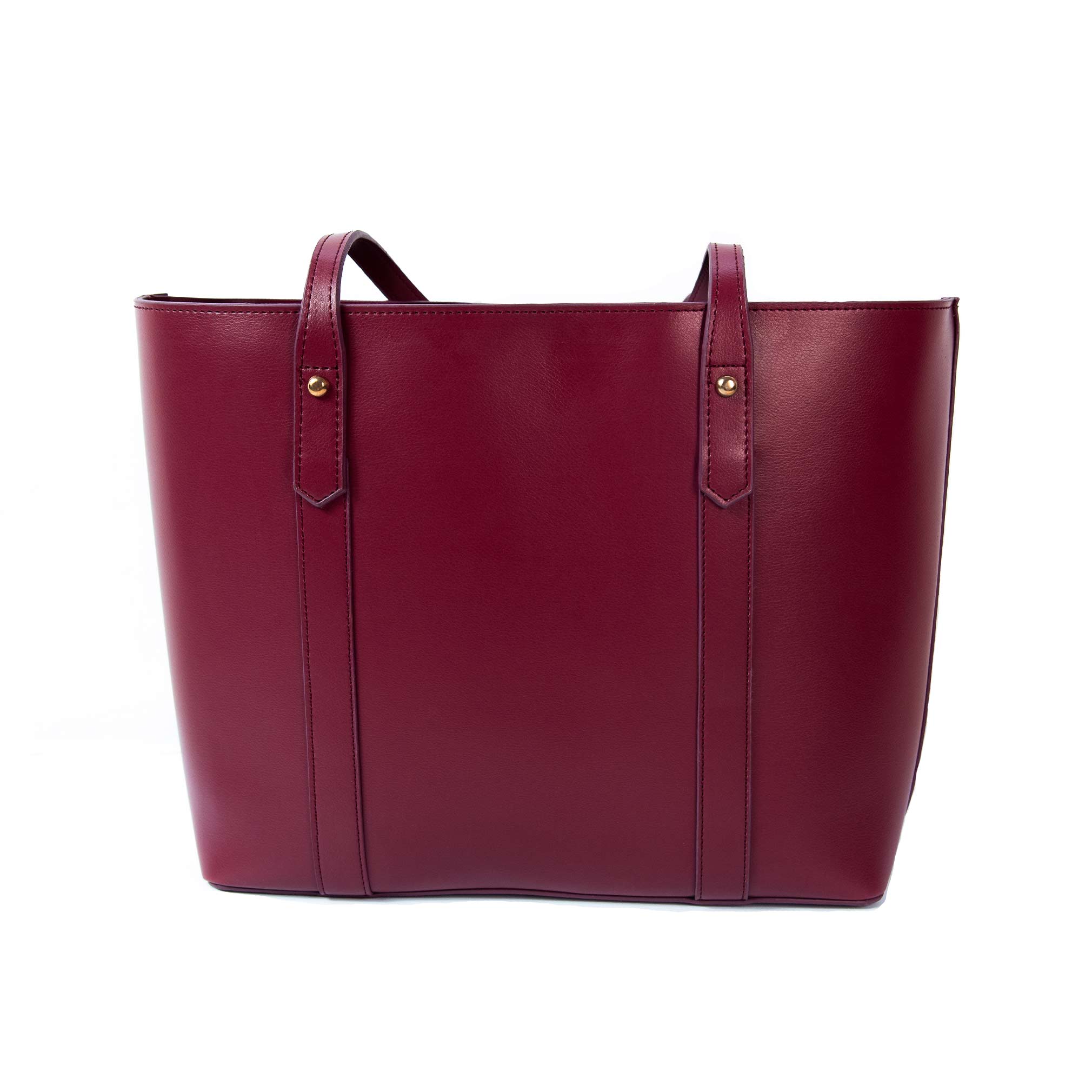 Maroon Boxy Tote